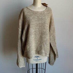NWT IANALANA Oversized Ahimsa Silk Woven Sweater